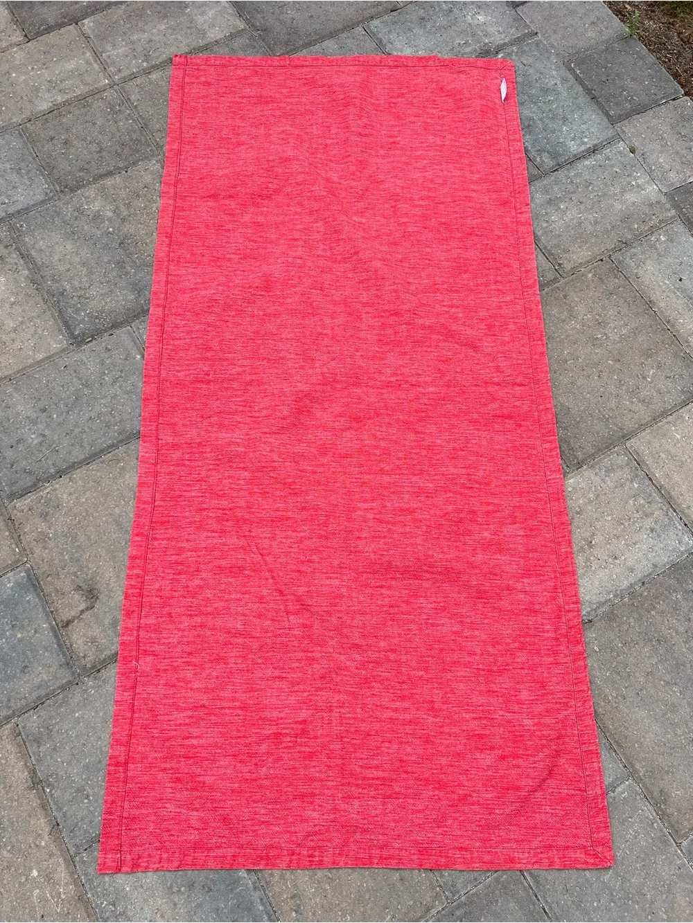 Vintage Kitchen Kaboodle Red Table Runner 55” Heathered Cotton Blend Table Linen